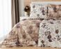 Povlečení Matějovský VALERY, rostlinný motiv, béžovo-hnědá (více materiálů, rozměrů)