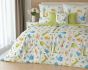 Povlečení Matějovský ZAHRÁDKA, zeleno-bílé, bavlna hladká, digitál, 140x200cm + 70x90cm
