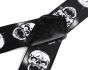 Šle pánské MOTORKÁŘSKÉ - LEBKA ČERNÁ, délka 120cm, šíře 5cm, tvar Y, černé, 650369/03
