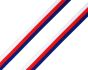 Taftová stuha TRIKOLORA CZ / Česká republika, šíře 1cm (stuha v metráži)