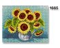 Vyšívací předloha, obrázek na vyšívání 70240/1665, slunečnice, žlutá, 24x30cm