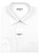 Pánská košile AMJ jednobarevná JDS018, bílá, dlouhý rukáv, slim fit