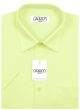 Pánská košile AMJ jednobarevná JK070, pistáciová, krátký rukáv