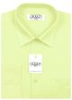Pánská košile AMJ jednobarevná JDP070, pistáciová, dlouhý rukáv, prodloužená délka