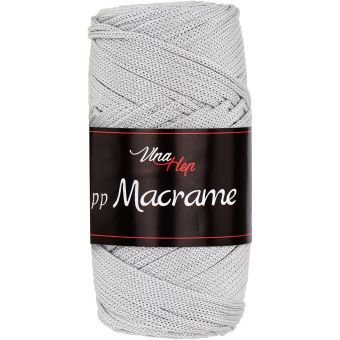 Pletací / háčkovací příze Vlna-Hep PP MACRAME 4230 světle šedá, jednobarevná, 100g/85m