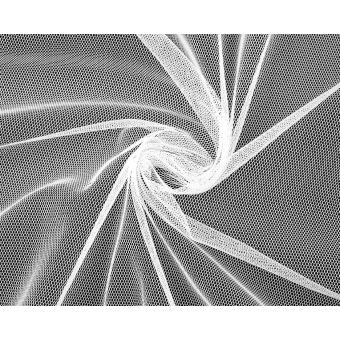 Tyl jemný oděvní, jednobarevná bílá, š.160cm (látka v metráži)