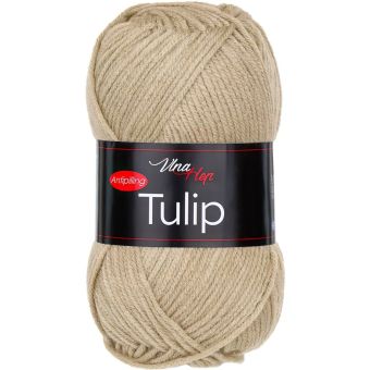 Pletací / háčkovací příze Vlna-Hep TULIP 41024 světle béžová, jednobarevná, antipillingová, 100g/170m