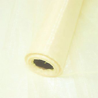 Organza dekorační 45484/5123 smetanová šíře 36cm, návin 9m