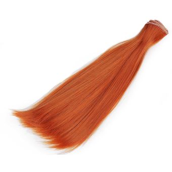 Paruka / vlasy pro panenky 800899/4 rezavá, délka vlasů 20cm, návin 1m