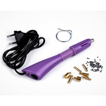 Hot fix aplikátor na kamínky 890459, fialový, sada, 7 nástavců