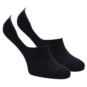 Ponožky letní nízké sneaker bavlněné 9800122 černé, ťapky, jednobarevné, dámské, 2 páry (více velikostí)