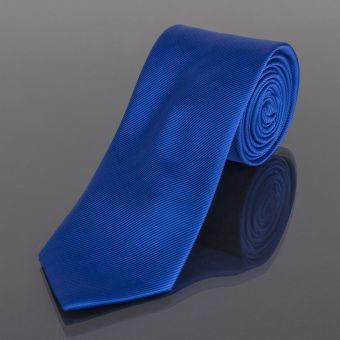 Kravata pánská AMJ jednobarevná KU0016, modrá
