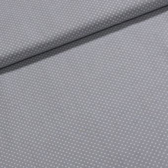 Bavlněné plátno Jolana JO004/07 bílý puntík na šedé 2 mm, š.150cm (látka v metráži)