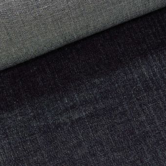 Bavlněná riflovina (denim, džínovina) černá č.4, klasická, š.170cm, 400 g/m2, 100% bavlna (látka v metráži)