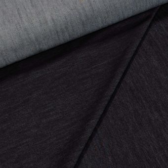Bavlněná riflovina (denim, džínovina) černá č.5, klasická, š.160cm, 410 g/m2, 100% bavlna (látka v metráži)