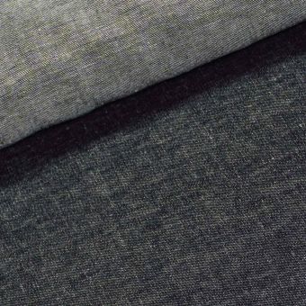 Bavlněná riflovina (denim, džínovina) černá žíhaná č.3, letní klasická, š.155cm, 190 g/m2, 100% bavlna (látka v metráži)