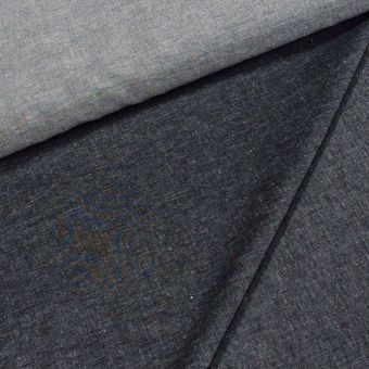 Bavlněná riflovina (denim, džínovina) černá žíhaná č.3, letní klasická, š.155cm, 190 g/m2, 100% bavlna (látka v metráži)