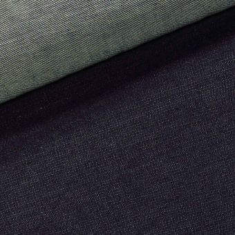 Bavlněná riflovina (denim, džínovina) elastická č.11, tmavě modrá 350g/m2, š.155cm (látka v metráži)