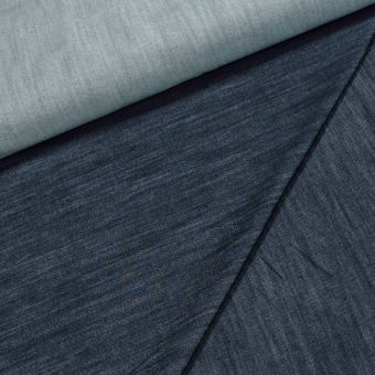 Bavlněná riflovina (denim, džínovina) elastická č.10, modrá 380g/m2, š.140cm (látka v metráži)