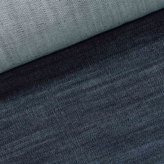 Bavlněná riflovina (denim, džínovina) elastická č.10, modrá 380g/m2, š.140cm (látka v metráži)