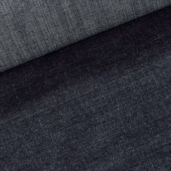 Bavlněná riflovina (denim, džínovina) modrá žíhaná č.7, klasická, š.160cm, 380 g/m2, 100% bavlna (látka v metráži)