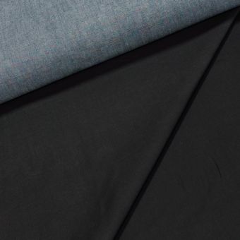 Bavlněná riflovina (denim, džínovina) temně černá č.6, klasická, š.160cm, 400 g/m2, 100% bavlna (látka v metráži)
