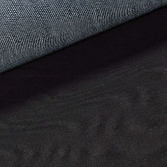 Bavlněná riflovina (denim, džínovina) temně černá č.6, klasická, š.160cm, 400 g/m2, 100% bavlna (látka v metráži)