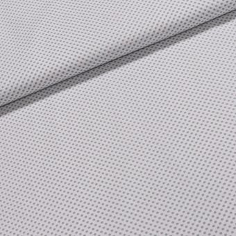 Bavlněné plátno Jolana JO008/07 světle šedý puntík na bílé 2mm, š.150cm (látka v metráži)