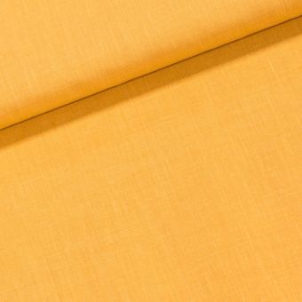 Bavlněné plátno UNI ARIA jednobarevné, okrové, š.140cm (látka v metráži)