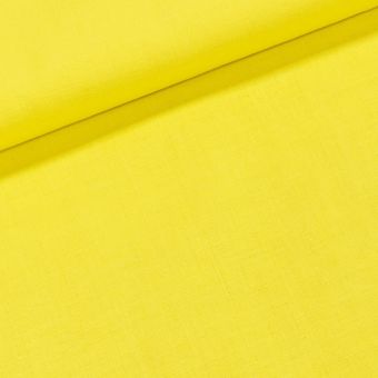 Bavlněné plátno UNI LEMON 1373, jednobarevné ostře žluté, š.150cm (látka v metráži)