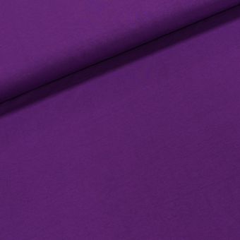 Bavlněný úplet TEPLÁKOVINA SP-ESTER 04, jednobarevná uni fialová, š.180cm (látka v metráži)