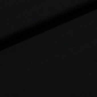 Bavlněný úplet UNI 8036.001 jednobarevný černý, š.150cm (látka v metráži)