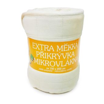 Deka z mikrovlákna OVEČKA Sleep well prošev jednobarevná měsíční třpyt, 150x200cm