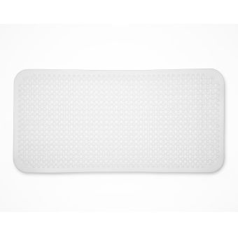 Bezpečnostní protiskluzová koupelnová podložka RAMSI II PVC, bílá, 35x72cm
