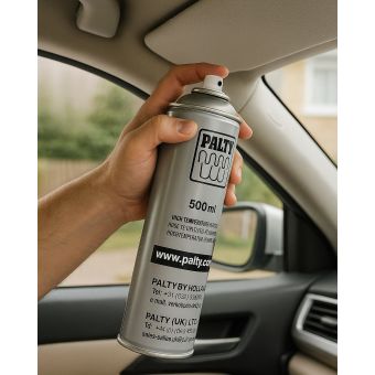 Automotive čalounické lepidlo ve spreji PALTY HIGH TEMPERATURE ADHESIVE, vysoká pevnost, odolné do 110 °C, 500 ml

