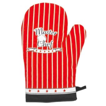 Kuchyňská chňapka MASTER CHEF, červená, 28x18cm