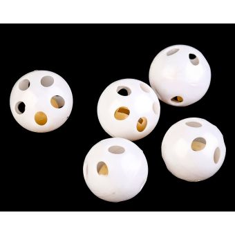 Chrastítko kulička 750736, bílé, malé, průměr 24mm