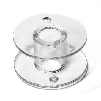 Cívka SINGER Class 15, plastový, transparentní, velikost 11,5mm, průměr 20,4mm 