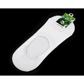 Ponožky letní snížené do tenisek bavlněné 720521/1 bílé, jednobarevné, dámské, 1 pár, univerzální