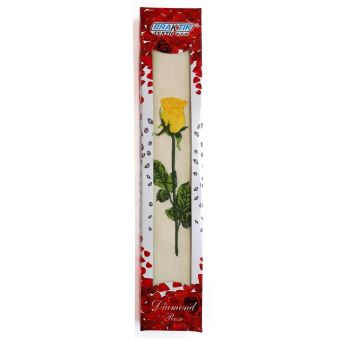 Dárkové balení froté ručníku 02, žlutá růže, 50x90cm 1 kus