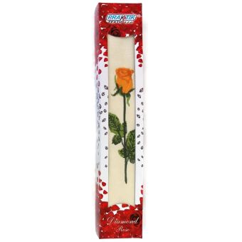 Dárkové balení froté ručníku 04, oranžová růže, 50x90cm 1 kus