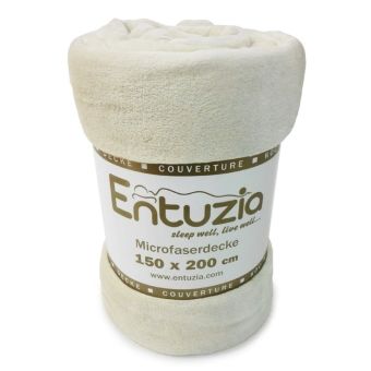 Deka z mikroflanelu BAR ENTUZIA smetanová, 150x200cm