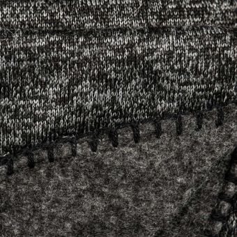 Deka FLEECE, tmavě šedý melír, 150x200cm