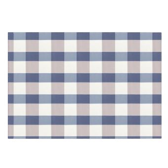 Cestovní deka KEMPING PLUS – modrá kostka, lehká pikniková deka z mikrovlákna 150×200cm