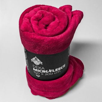 Deka mikrofleece QUENTIN AK-2396 jednobarevná růžová, 150x200cm