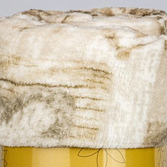 Deka z mikroflanelu QUENTIN QK-149 béžová srdce, 150x200cm