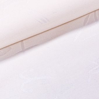 Dekorační látka / ubrusovina hieroglyfy, krémová, šířka 140cm (látka v metráži)