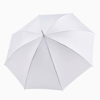 Bílý / svatební deštník DOPPLER 74063WE, holový, vystřelovací, délka 86cm