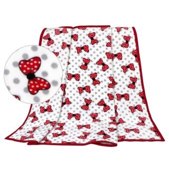 Dětská deka ELLA KORALL MICRO ČERVENÉ MAŠLE, 100x155cm