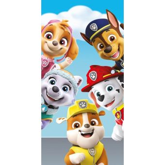 Dětská plážová osuška TLAPKOVÁ PATROLA PAW PATROL 327, modrá, froté, 70x140cm